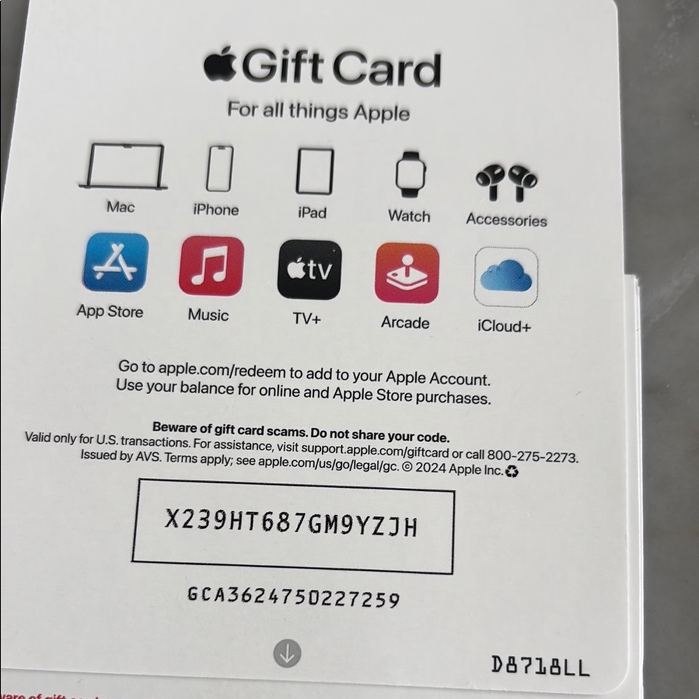 Apple White Gift Card for Endless Entertainment